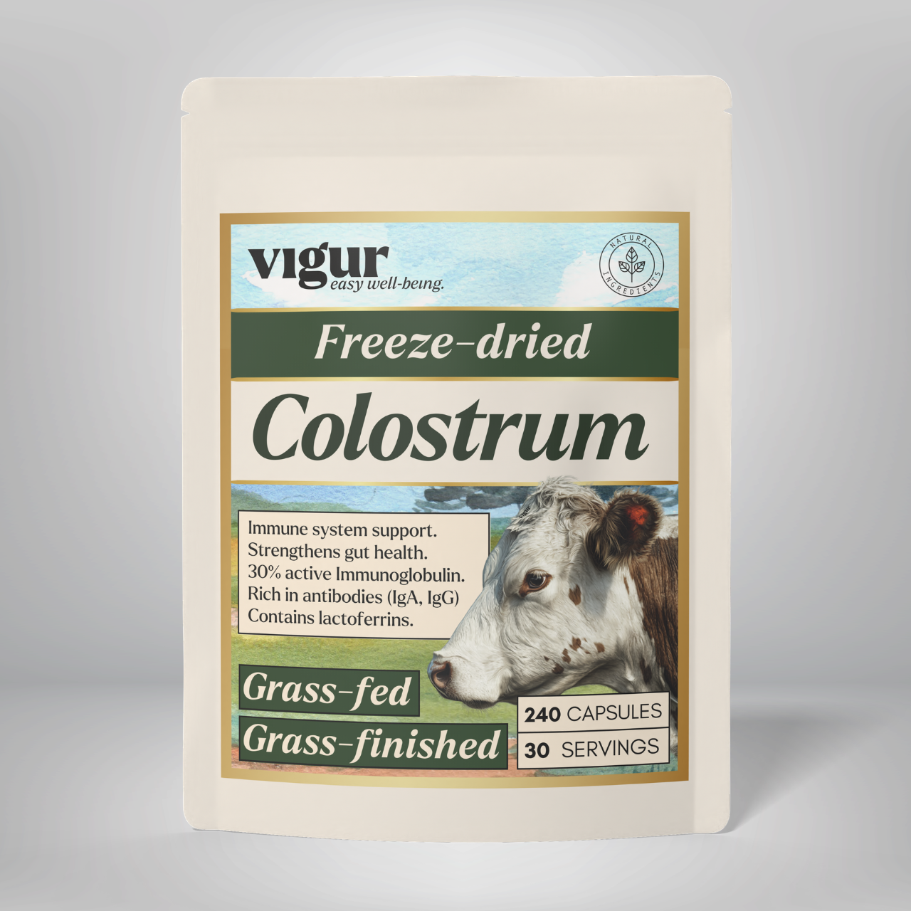 Kolostrum fra gressfôrede kyr