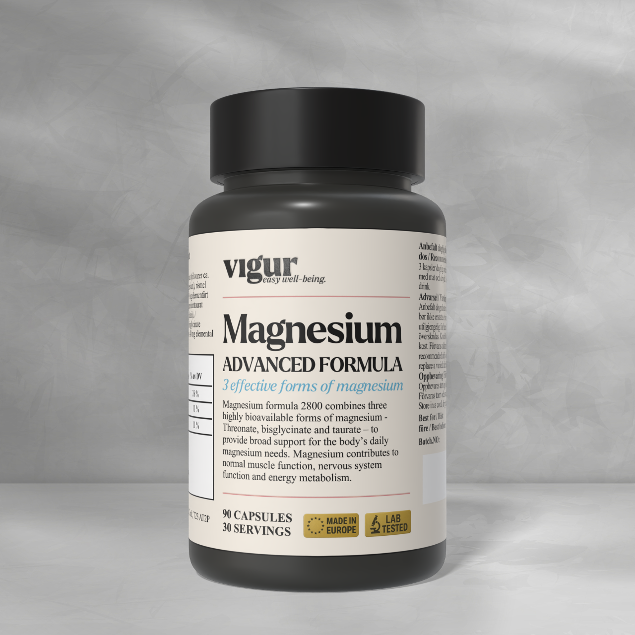 Magnesium L-treonat & Glysinat + Taurin