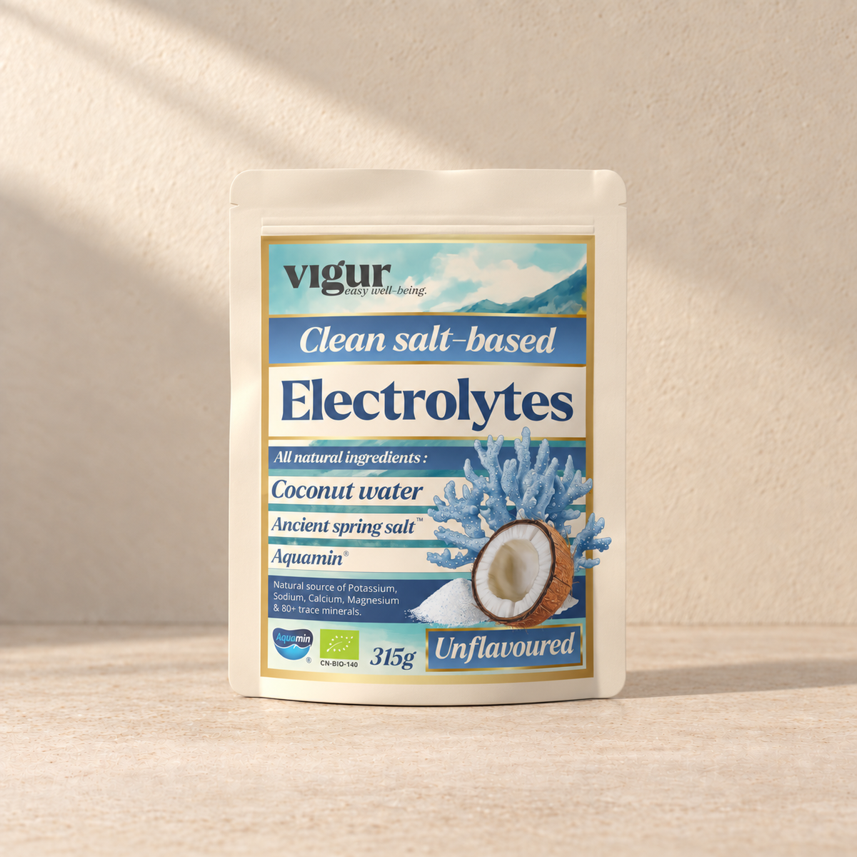 Elektrolytter med Ancient Spring Salt™ - Nøytral