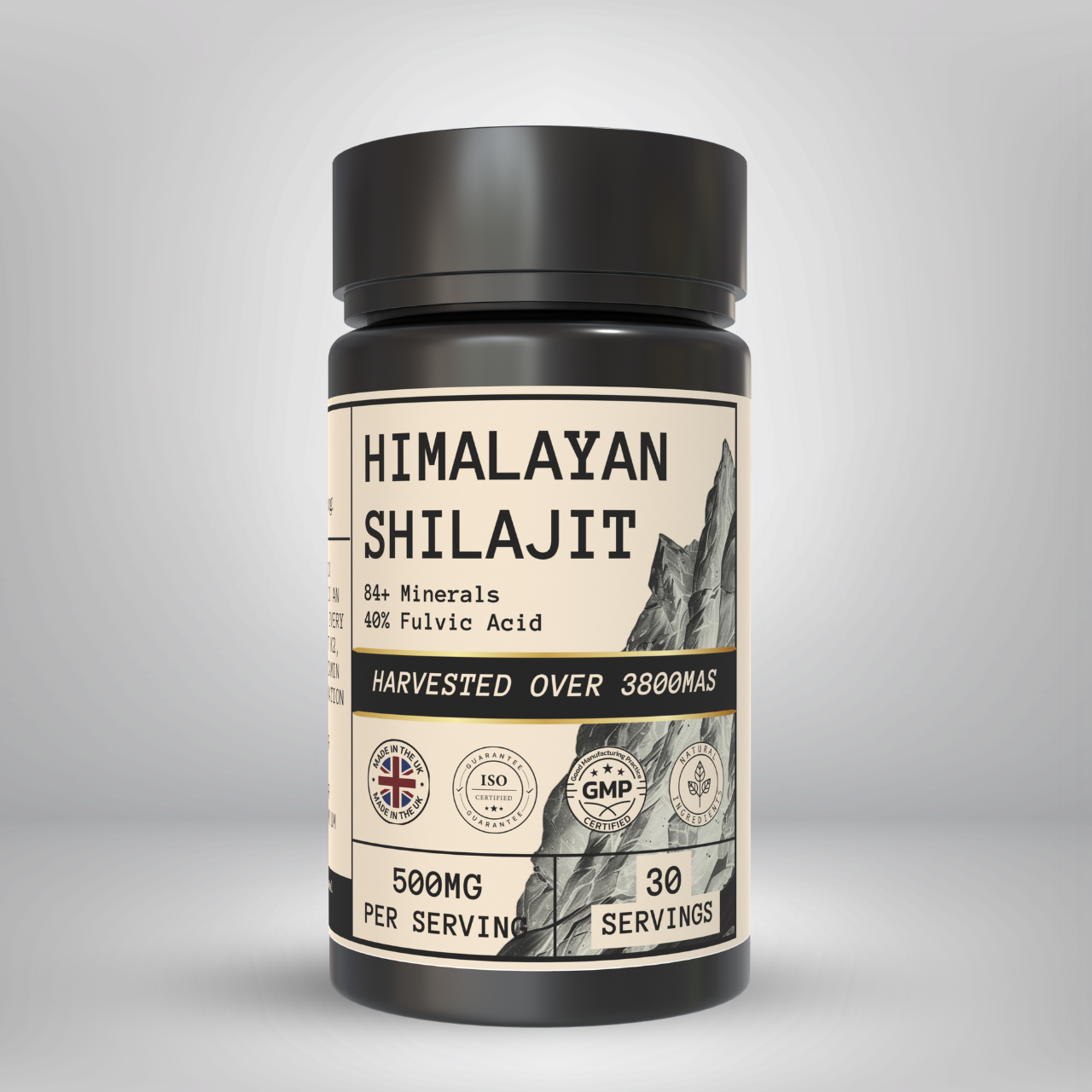 Altai Shilajit kapsler 500mg 70-80% Fulvic Acid
