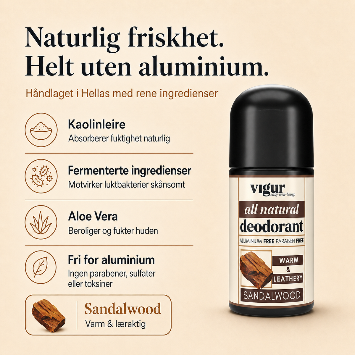 Naturlig Deodorant - Sandeltre
