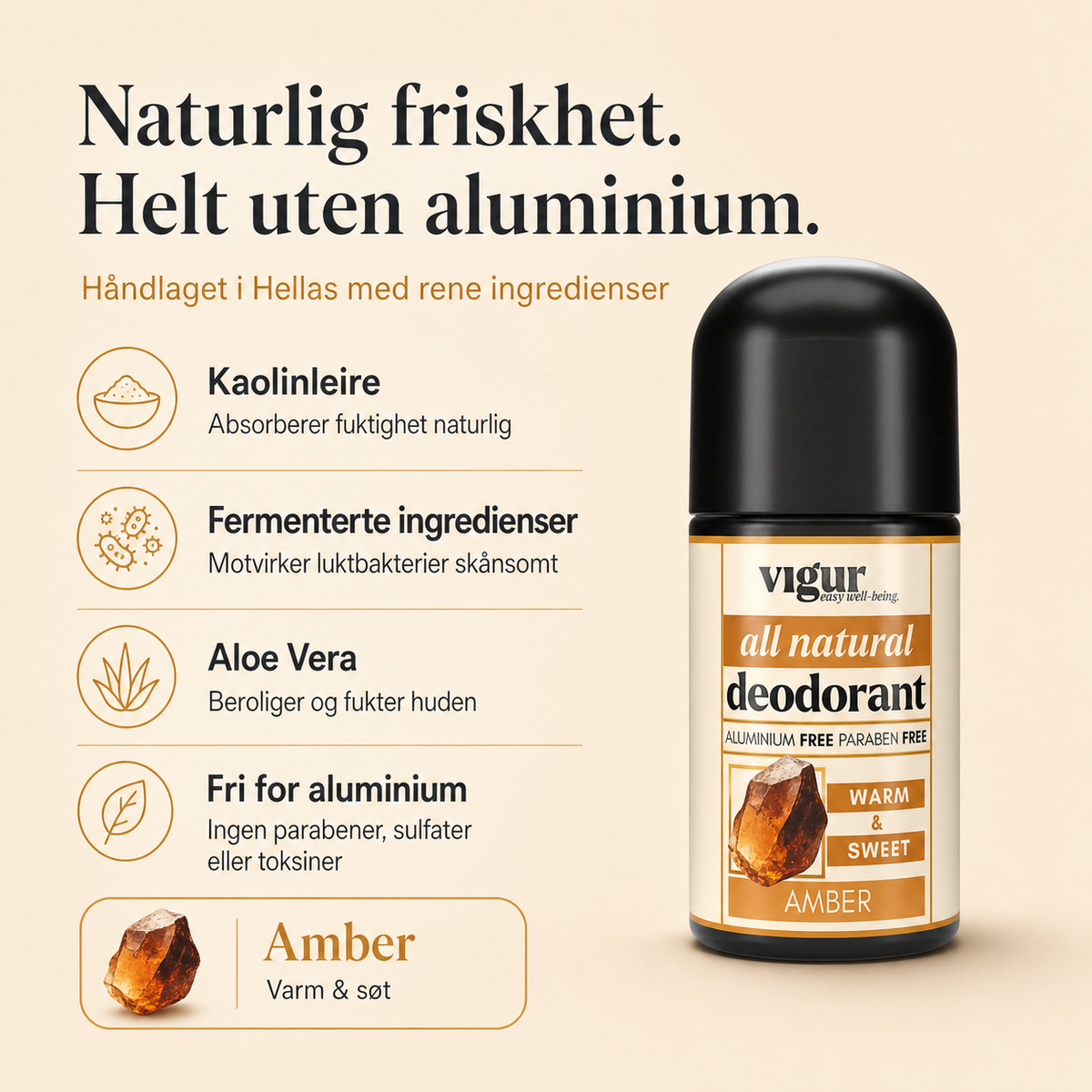 Naturlig Deodorant - Amber