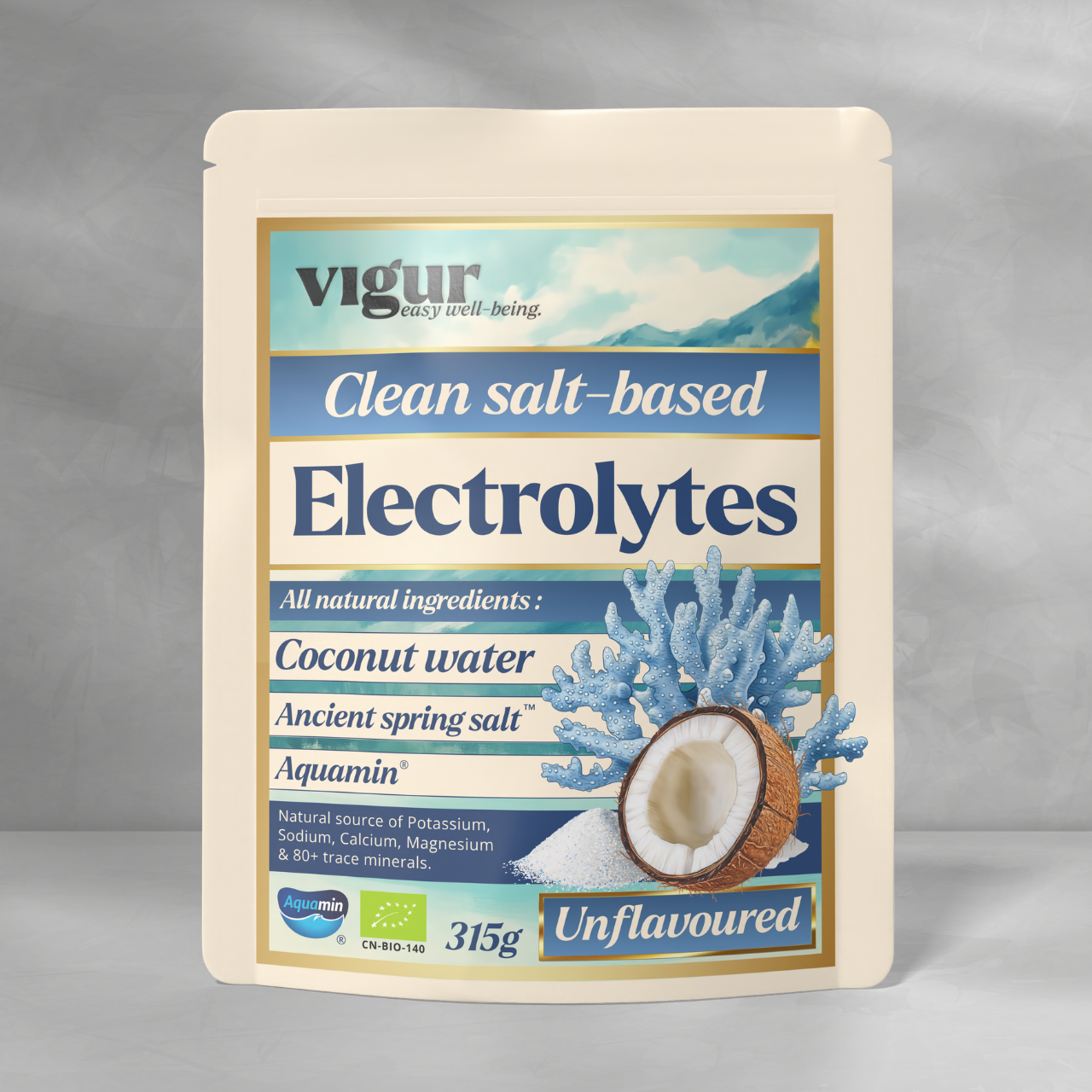 Elektrolytter med Ancient Spring Salt™ - Nøytral