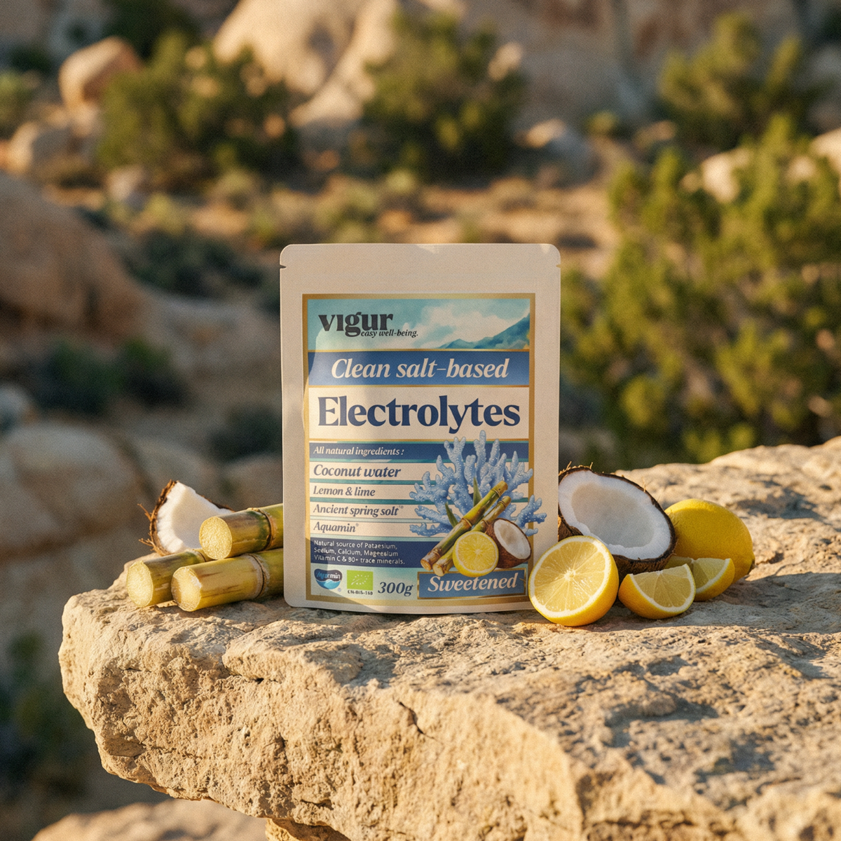 Elektrolytter med Ancient Spring Salt™ Lemon/lime