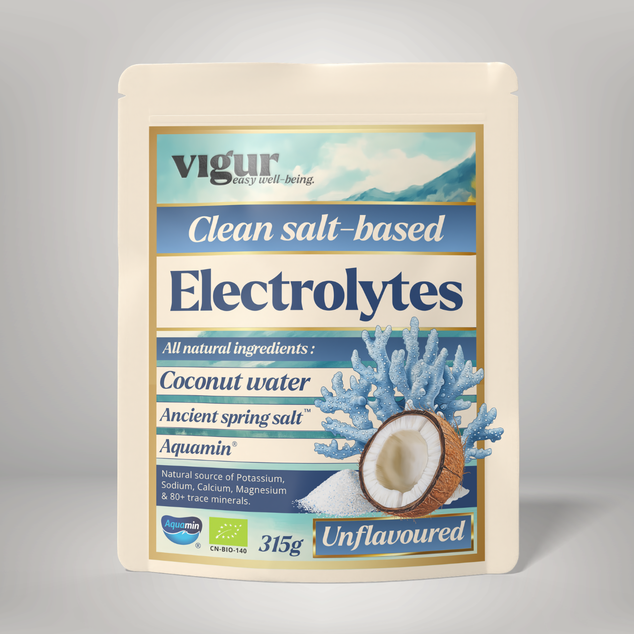 Elektrolytter med Ancient Spring Salt™ - Nøytral