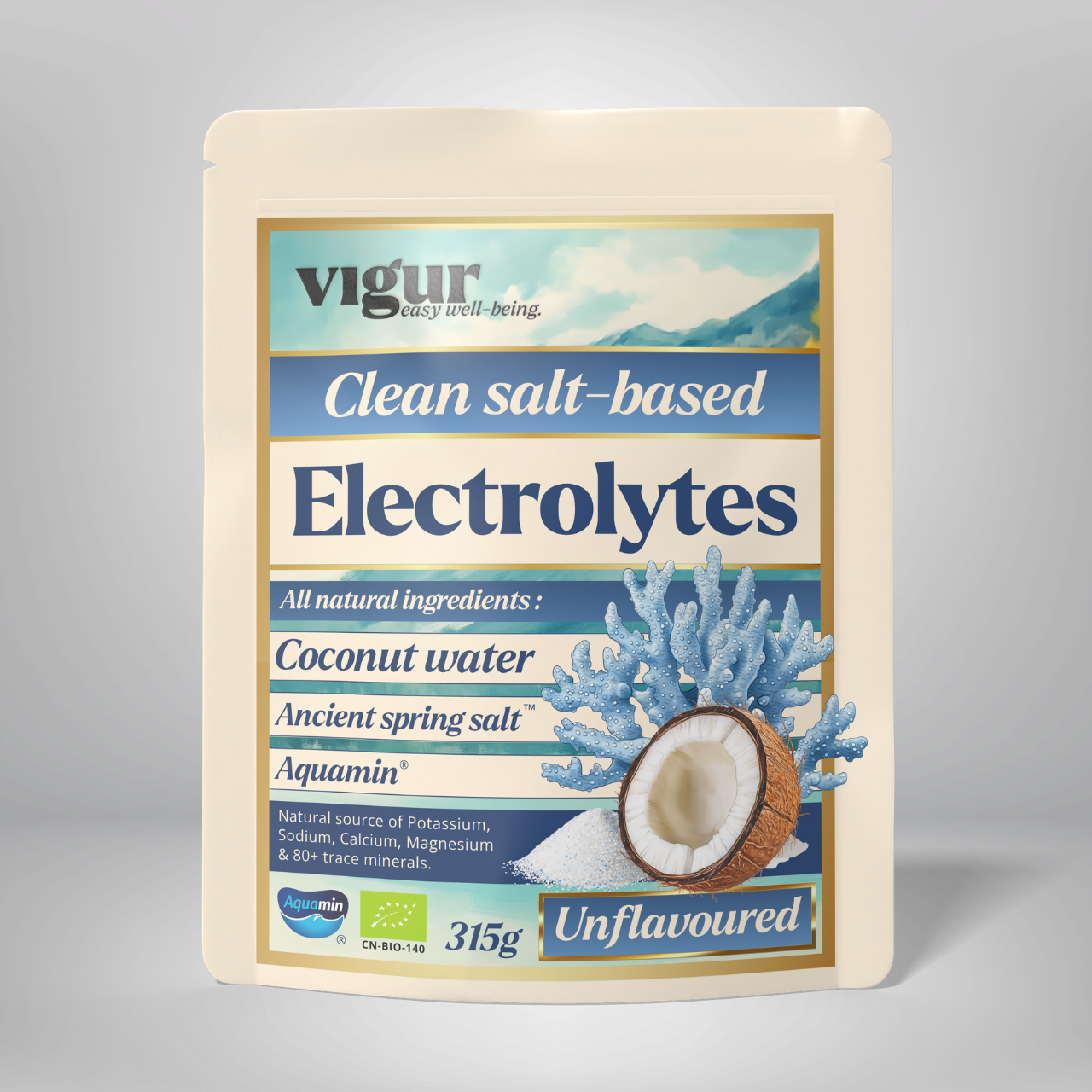 Elektrolytter med Ancient Spring Salt™ - Nøytral