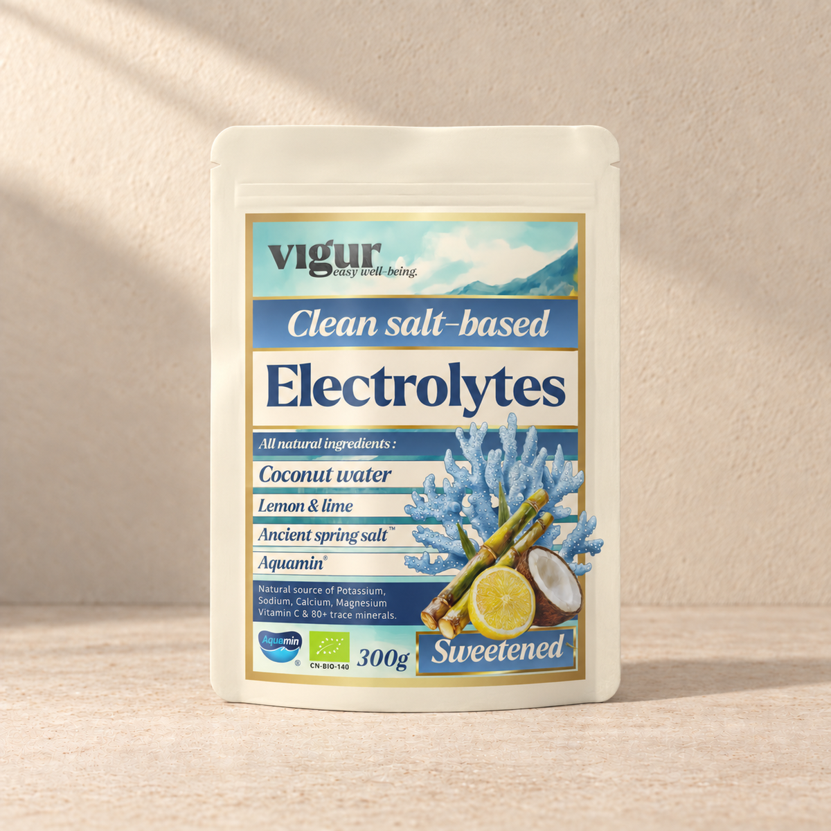 Elektrolytter med Ancient Spring Salt™ Lemon/lime