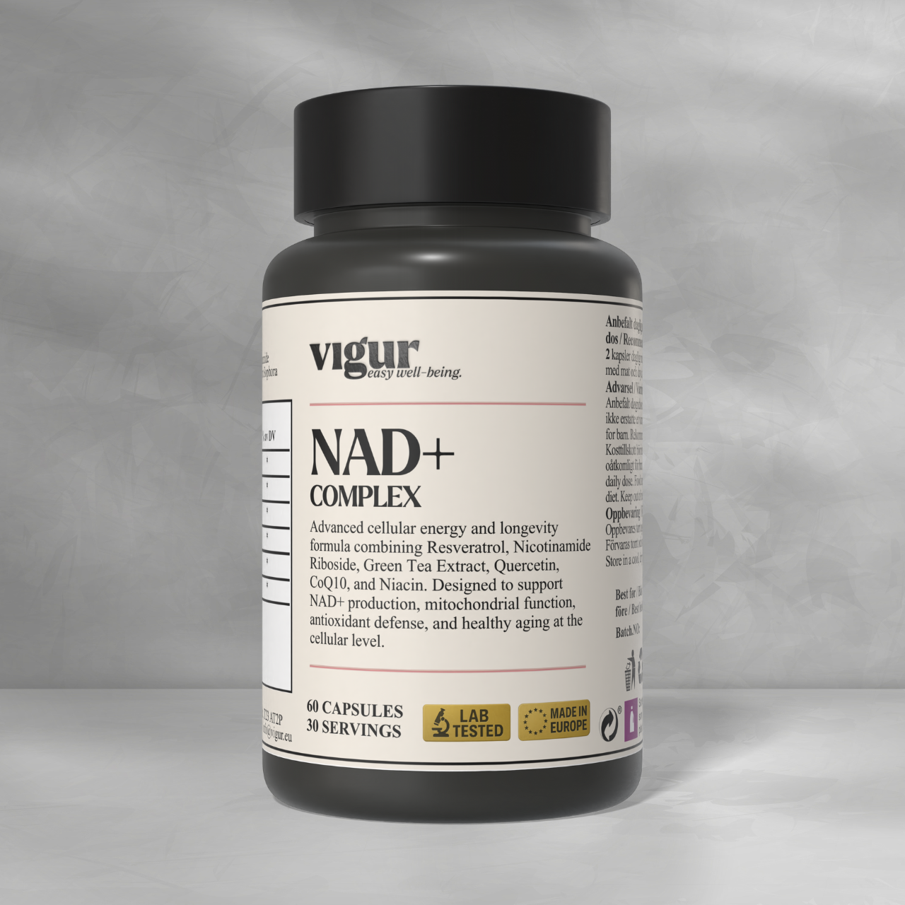 NAD+ Kompleks - 60 kapsler